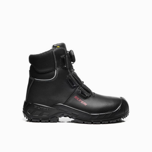 ELTEN-Footwear, S3-SAFETY GRIP-Arbeits-Berufs-Sicherheits-Schuhe, Hochschuhe, LAURENZO Boa Mid, ESD, schwarz