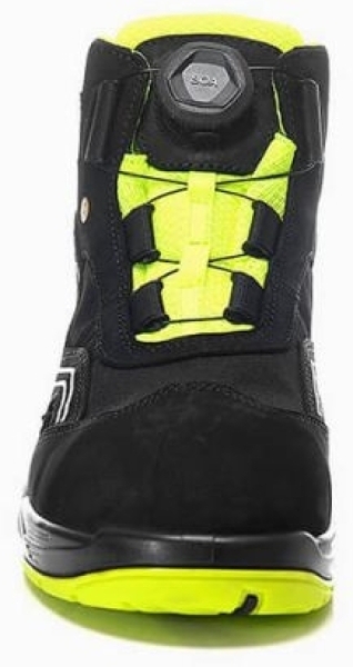 ELTEN-Footwear, S2-Arbeits-Berufs-Sicherheits-Schuhe, Hochschuhe, AMBITION BOA MID, ESD, schwarz/gelb