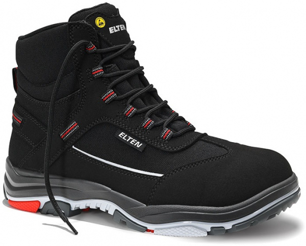 ELTEN-Footwear, S3-ERGO-ACTIVE-Arbeits-Berufs-Sicherheits-Schuhe, Hochschuhe, MATTHEW TPU Mid , ESD, Fußtyp 1, schwarz