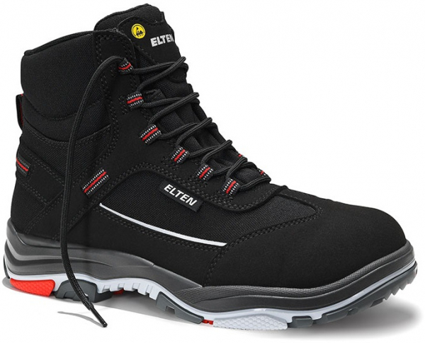 ELTEN-Footwear, S3-ERGO-ACTIVE-Arbeits-Berufs-Sicherheits-Schuhe, Hochschuhe, MATTHEW TPU Mid , ESD, Fußtyp 3, schwarz