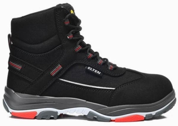 ELTEN-Footwear, S3-ERGO-ACTIVE-Arbeits-Berufs-Sicherheits-Schuhe, Hochschuhe, MATTHEW TPU Mid , ESD, Fußtyp 3, schwarz