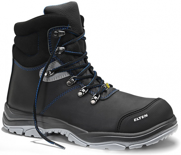 ELTEN-Footwear, S3-ERGO-ACTIVE-Arbeits-Berufs-Sicherheits-Schuhe, Hochschuhe, MASON Pro mid, ESD, Fußtyp 1, schwarz