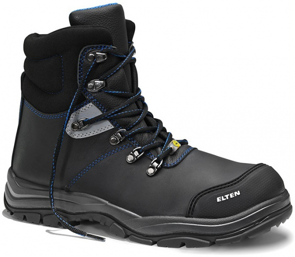 ELTEN-Footwear, S3-ERGO-ACTIVE-Arbeits-Berufs-Sicherheits-Schuhe, Halbschuhe, MASON Pro Rubber MID, ESD, Fußtyp 1, schwarz