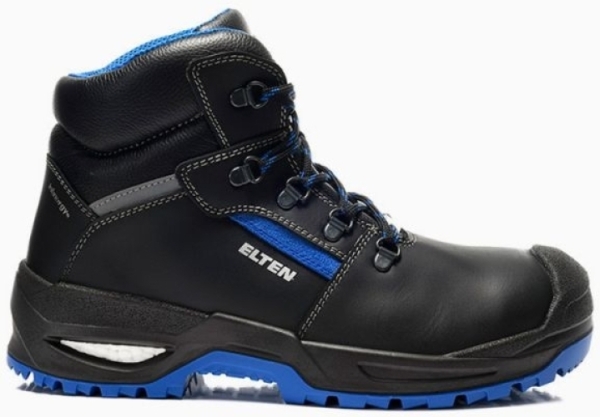 ELTEN-S3-Sicherheitshochschuhe, LEONARDO XXSG black-blue Mid ESD S3, schwarz/blau