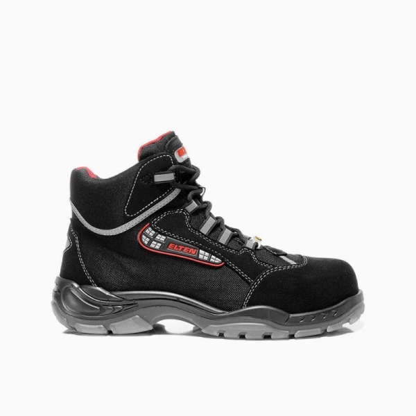 ELTEN-Footwear, S2-Arbeits-Berufs-Sicherheits-Schuhe, Hochschuhe, SANDER ESD, schwarz