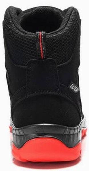 ELTEN-Footwear, S3-Arbeits-Berufs-Sicherheits-Schuhe, Hochschuhe, MADDOX BOA® Mid, ESD, schwarz-rot