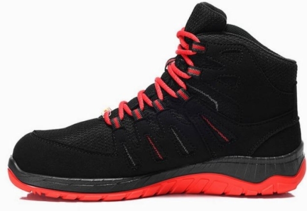 ELTEN-Footwear, S3-Arbeits-Berufs-Sicherheits-Schuhe, Hochschuhe, MADDOX GTX W Mid, ESD, CI schwarz-rot