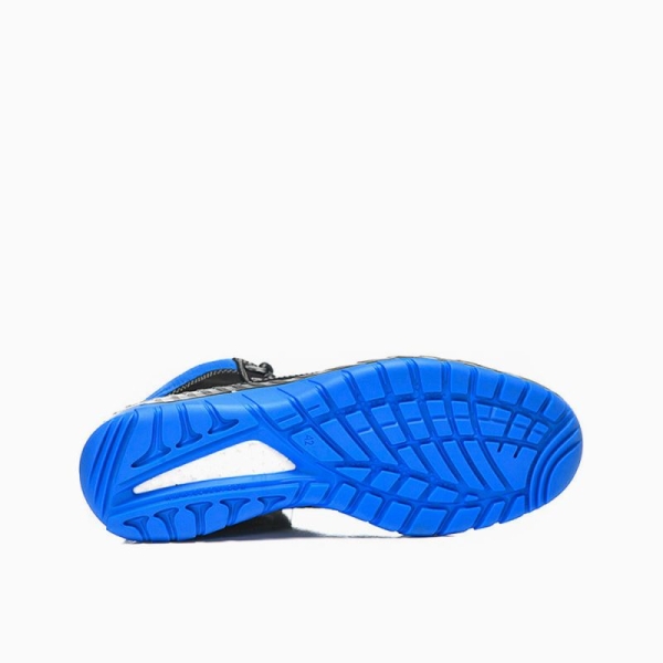 ELTEN-Footwear, S3-Arbeits-Berufs-Sicherheits-Schuhe, Schnürstiefel, MALVIN blue Mid, ESD, schwarz/blau