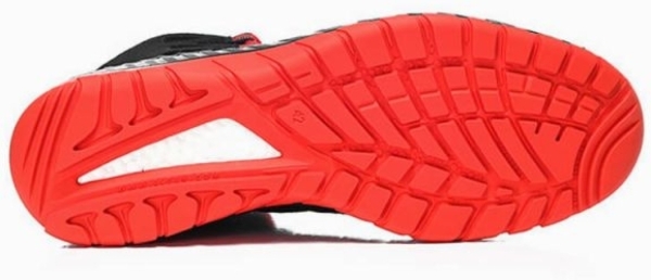 ELTEN-Footwear, S3-Arbeits-Berufs-Sicherheits-Schuhe, Schnürstiefel, MADDOX black-red Mid, ESD, schwarz/rot