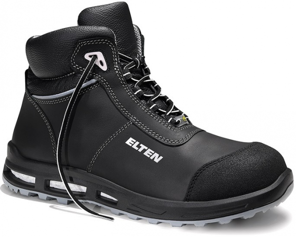 ELTEN-Footwear, S3-Arbeits-Berufs-Sicherheits-Schuhe, Schnürstiefel, REACTION XXT Mid, ESD, schwarz
