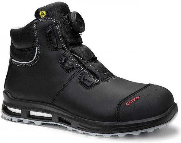ELTEN-Footwear, S3-Arbeits-Berufs-Sicherheits-Schuhe, Schnürstiefel, REACTION XXT Pro BOA® Mid, ESD, schwarz