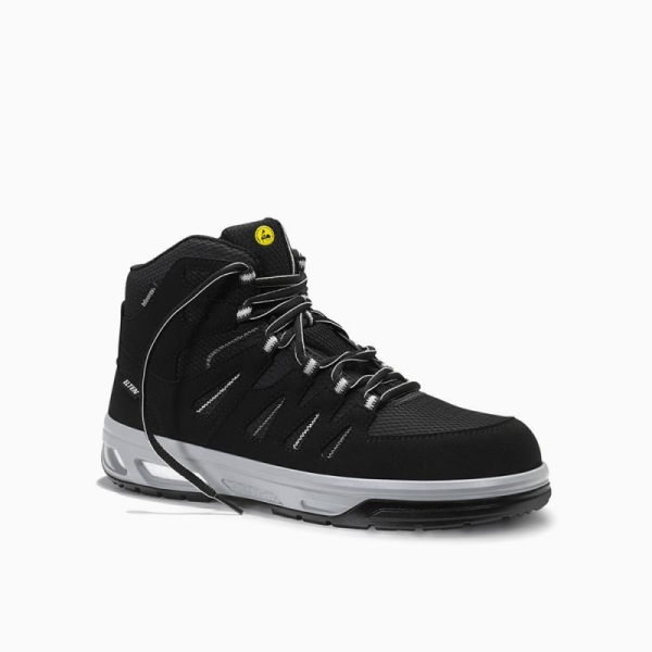 ELTEN Sicherheitsschnürstiefel, MADDOX XX10 black-grey Mid ESD S2