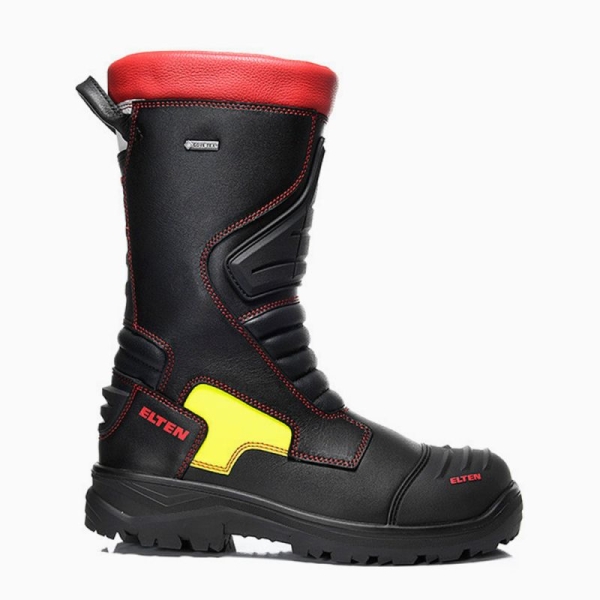 ELTEN-F2A-Feuerwehrschlupfstiefel, CRUZ GTX, Form D,, SRC, CI, HI, HRO, schwarz
