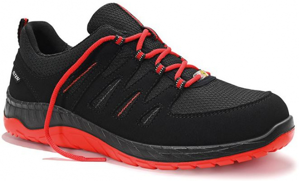 ELTEN-Footwear, O2-Berufshalbschuhe, MADDOX Low, ESD, schwarz-rot
