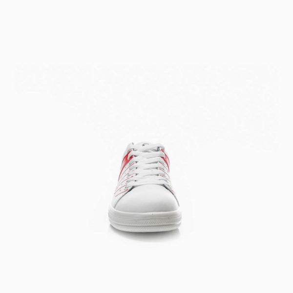 ELTEN-Footwear, O1-Berufsschuhe, NORRIS WHITE-RED LOW, halbhoch, ESD, rot/weiß