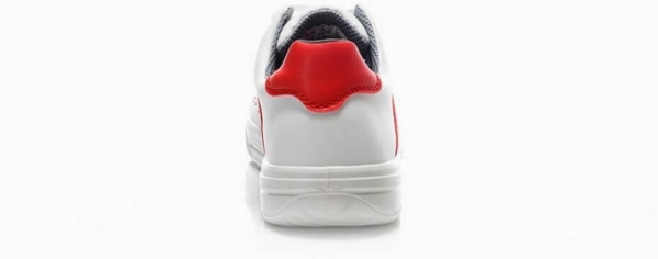 ELTEN-Footwear, O1-Berufsschuhe, NORRIS WHITE-RED LOW, halbhoch, ESD, rot/weiß