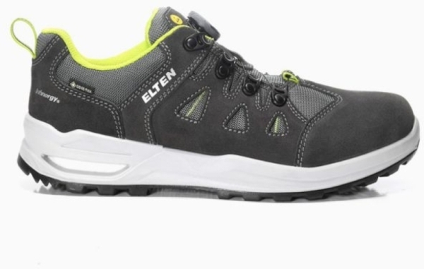 ELTEN-O2-Berufshalbschuh, RILEY XXF BOA GTX grey-lime Low ESD O2 WR CI