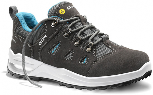 ELTEN-O2 Berufshalbschuhe, ENYA GTX, grey-turquoise Low ESD O2 WR CI