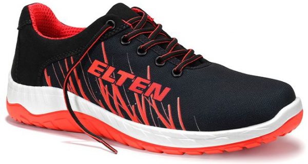 ELTEN-Footwear, O1-Berufshalbschuhe, LANA Low, ESD, schwarz-rot