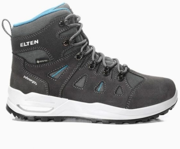 ELTEN-O2 Berufsstiefel, ENYA XXF GTX, grey-turquoise MID ESD O2 WR CI