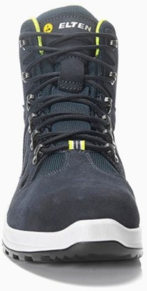 ELTEN-Berufsstiefel RILEY XXF GTX blue-lime Mid ESD O2 WR CI