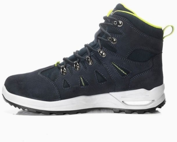 ELTEN-Berufsstiefel RILEY XXF GTX blue-lime Mid ESD O2 WR CI