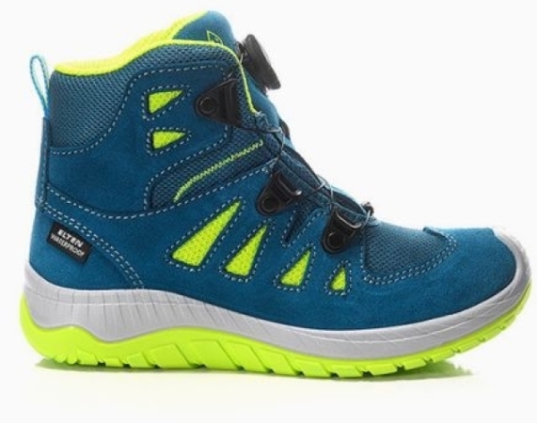 ELTEN-Stiefel MADDOX Kids Boa petrol-lime Low
