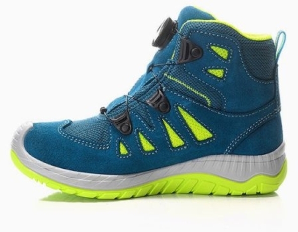 ELTEN-Stiefel MADDOX Kids Boa petrol-lime Low
