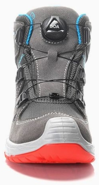 ELTEN-Stiefel MADDOX Kids Boa grey-red Mid