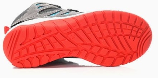 ELTEN-Stiefel MADDOX Kids Boa grey-red Mid
