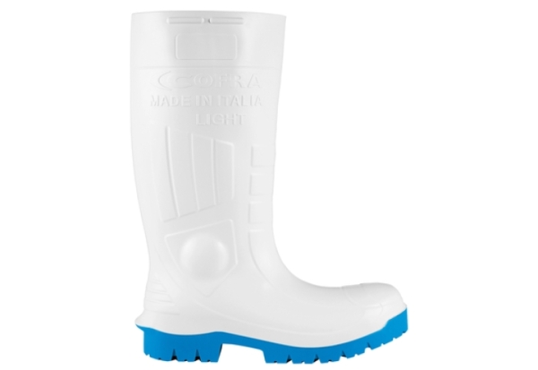 COFRA-LIGHT WHITTE S5S, Arbeitsstiefel, hoch, weiß-hellblau
