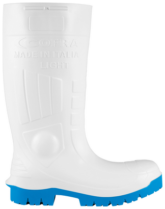 COFRA-LIGHT WHITTE S5S, Arbeitsstiefel, hoch, weiß-hellblau