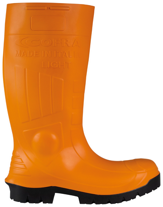 COFRA-LIGHT ORANGE S5S, Arbeitsstiefel, hoch, orange-schwarz