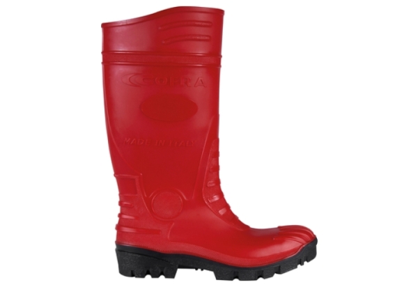 COFRA-TEMPEST RED S5, Arbeitsstiefel, hoch, rot-schwarz