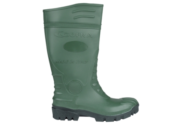 COFRA-TEMPEST GREEN S5, Arbeitsstiefel, hoch, grün-schwarz