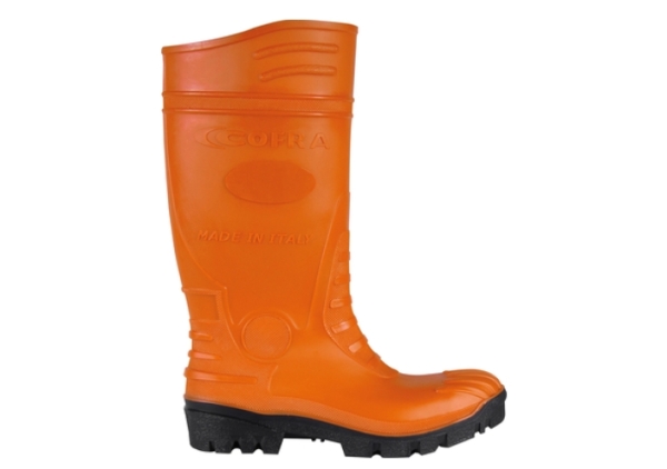 COFRA-TEMPEST ORANGE S5, Arbeitsstiefel, hoch, orange-schwarz