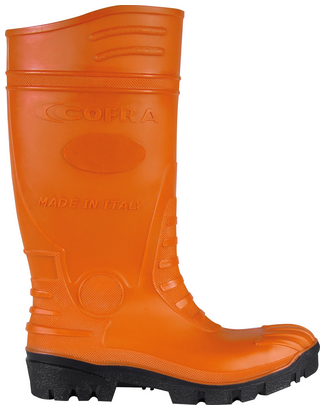 COFRA-TEMPEST ORANGE S5, Arbeitsstiefel, hoch, orange-schwarz