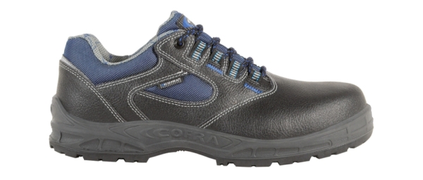 COFRA-KOLN BLUE S3, SRC, Sicherheitsheitshalbschuhe, Farbe: schwarz/blau