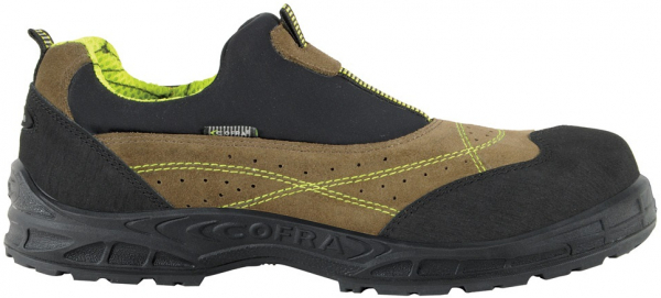 COFRA-MIAMI MUD S1P, SRC, Sicherheitshalbschuhe, Farbe: schwarz/braun