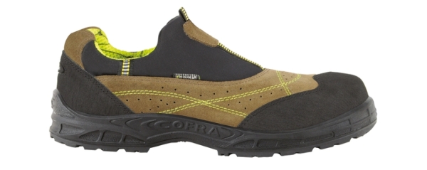 COFRA-MIAMI MUD S1P, SRC, Sicherheitshalbschuhe, Farbe: schwarz/braun
