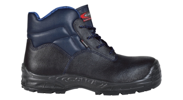 COFRA-S3-Sicherheitsschuhe, LUGANO BLUE UK, SRC, hoch, schwarz/blau