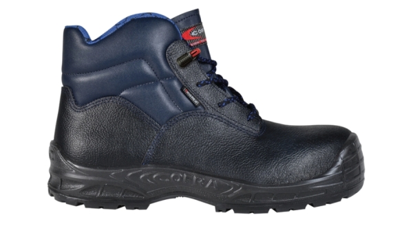 COFRA-S3-Sicherheitsschuhe, TRIESTE BLUE UK, SRC, hoch, schwarz/blau