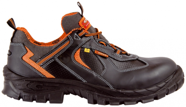 COFRA-HODUR S3 ESD SRC, Sicherheitshalbschuhe, schwarz/orange