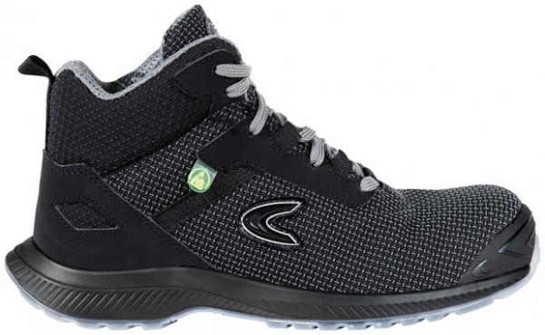 COFRA-S3S- Sicherheitshochschuh, NOZZLE, FO SR, nylon, schwarz-grau/grauer Stoff