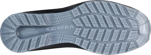 Cofra-VOLEX ESD S1PS FO SR, SANDALE LEDER-MICROTECH SCHWARZ/GELBER STOFF/APT/ESD/BOA