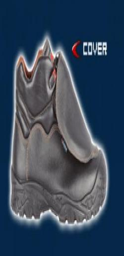 COFRA-COVER UK, S3, M, SRC, Sicherheitsschuh, hoch, Sicherheitsverschlußsystem, schwarz