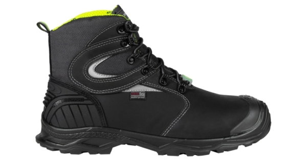 COFRA- S7S-Sicherheitshochschuh ESD, PATHWAY, Nubukleder, schwarz/gelber Stoff