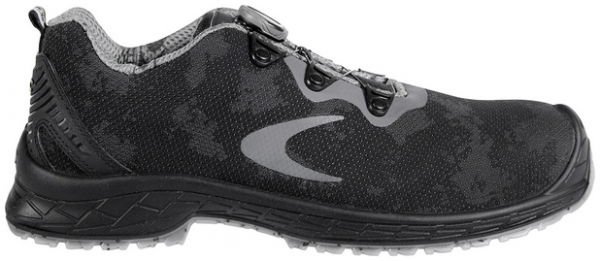COFRA- S3S-Sicherheitshalbschuh ESD, TEMPLET, Nylon, schwarz-grau/grauer Stoff