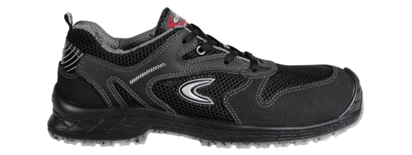 COFRA- S1 PS-Sicherheitshalbschuh LG SC FO SR, BARRIER, Nylon-Leder, schwarz