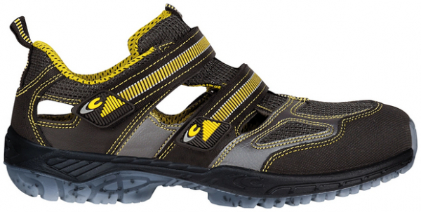 COFRA- S1 PS-Sicherheitsandale ESD, ACE, schwarz/hellblauer Stoff